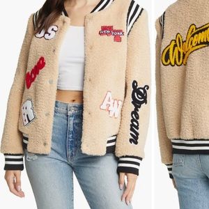 Azaelia Wang Teddy Bear Letterman Jacket